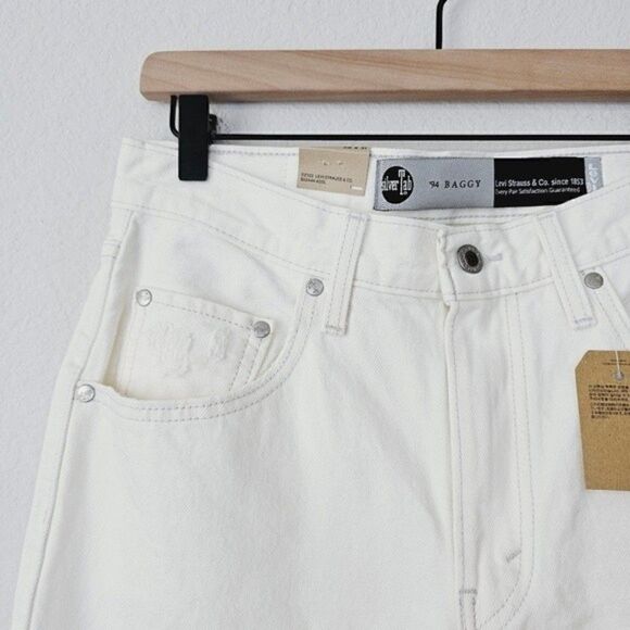 New! Levi's '94 Baggy 90s Straight Leg Distressed Mid High Waist Loose Fit Jeans - Picture 11 of 16